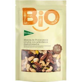 Cóctel de frutos secos crudos y arándanos ecológicos bolsa 200 g - El Corte Ingles Bio