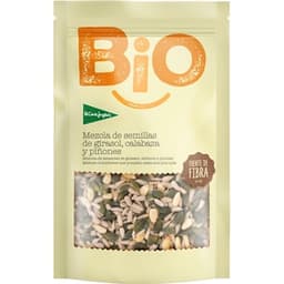 Mezcla de semillas de girasol y calabaza peladas crudas y piñones pelados crudos ecológico bolsa 200 g - El Corte Ingles Bio