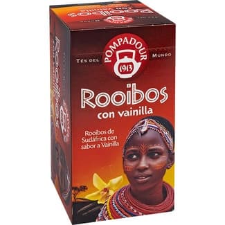 Té rooibos de Sudáfrica con vainilla estuche 20 bolsitas - Pompadour