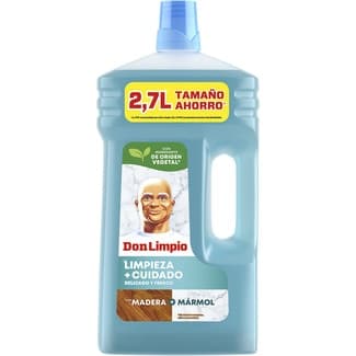 Limpiador multiusos Limpieza + Cuidado para madera y mármol botella 2,7 l - Don Limpio