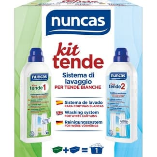 Kit tende 1 y 2 tratamiento especifico cuidado cortinas blancas 2 frasco 225 ml - Nuncas