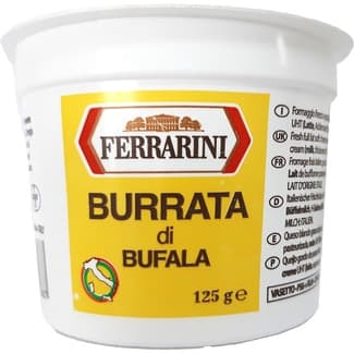Burrata italiana de búfala envase 125 g neto escurrido - Ferrarini