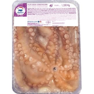 Pulpo entero crudo bandeja 1,350 kg - Delfin