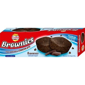 Brownies con chocolate 8 unidades paquete 200 g - Codan