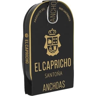Filetes de anchoa Santoña en aceite de oliva virgen extra 14-16 piezas lata 58 g neto escurrido - El Capricho
