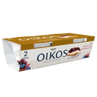 Yogur griego de tarta de arándanos pack 2 unidades 110 g - Danone Oikos