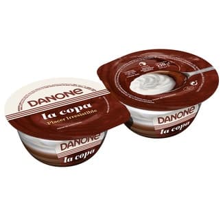 La Copa postre de chocolate con nata pack 2 unidades 110 g - Danone