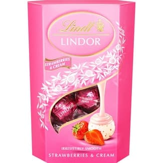 Bombones strawberries & cream estuche 200 g - Lindt Lindor