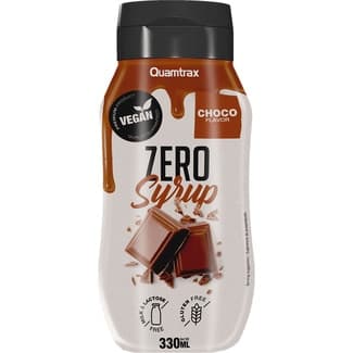 Zero sirope sabor chocolate sin gluten, sin lactosa y vegano bote 330 ml - Quamtrax