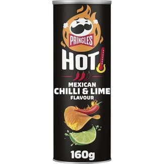 Aperitivo frito de patata sabor Hot Mexican Chilli & Lime lata 160 g - Pringles