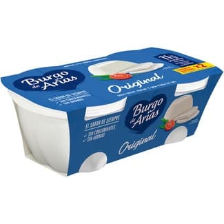 Queso fresco natural pack 2 x 230 g envase 460 g - Burgo De Arias