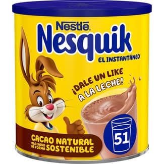 Cacao en polvo instantáneo sin gluten bote 700 g - Nestle Nesquik