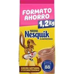 Cacao en polvo instantáneo sin gluten bolsa 1,2 kg - Nestle Nesquik