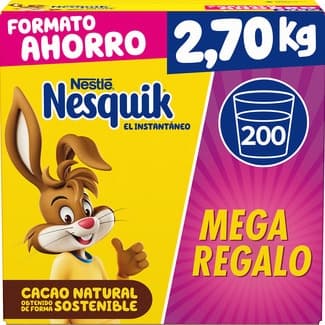 Cacao en polvo instantáneo sin gluten estuche 2,7 kg - Nestle Nesquik