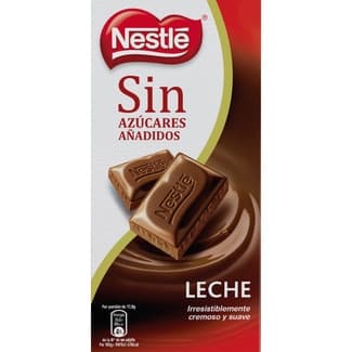 Chocolate con leche 0% azúcares añadidos tableta 115 g - Nestle