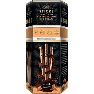 Sticks de turrón de almendra con chocolate Calidad Suprema estuche 150 g - 1880