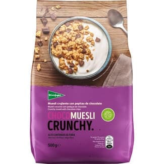 Muesli crujiente con pepitas de chocolate estuche 500 g - El Corte Ingles