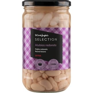Alubia blanca redonda extra cocida al natural frasco 400 g neto escurrido - El Corte Ingles Selection