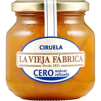 Cero mermelada de ciruela cero azúcar refinado frasco 280 g - La Vieja Fabrica