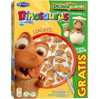 Galletas a cucharadas con cereales y 7 vitaminas paquete 320 g - Artiach Dinosaurus