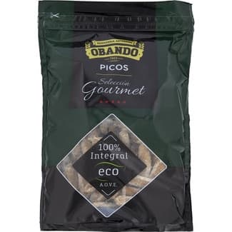 Selección Gourmet picos 100% integrales y ecológicos con aceite de oliva virgen extra bolsa 140 g - Obando