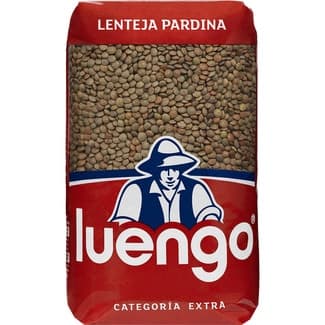Lenteja pardina paquete 1 kg - Luengo