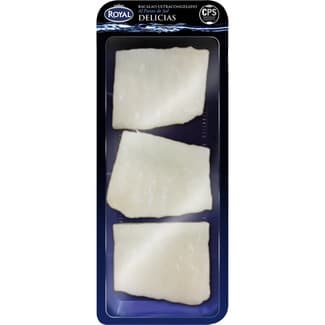 Delicias de bacalao ultracongelado al punto de sal bandeja 350 g neto escurrido - Royal
