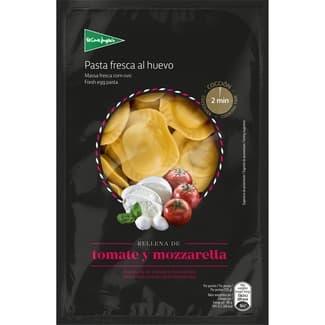 Pasta fresca soles al huevo rellena de tomate y mozzarella envase 250 g - El Corte Ingles