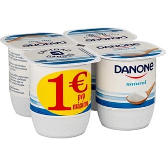 Yogur natural pack 4 unidades 120 g - Danone