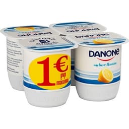 Yogur sabor limón sin gluten pack 4 unidades 120 g - Danone