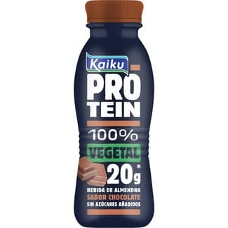 Protein bebida con proteínas vegetal de almendra sabor chocolate botella 330 ml sin azúcares añadidos sin lactosa - Kaiku