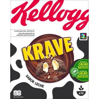 Cereales de desayuno rellenos sabor leche paquete 375 g - Kellogg's Krave