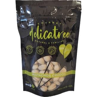 Pistachos crudos sin sal bolsa 135 g - Delicatree