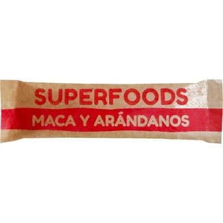 Superfoods barrita de maca y arándanos ecológica sin gluten y sin lactosa envase 30 g - Miterra