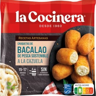 Croquetas de cazuela de bacalao bolsa 500 g - La Cocinera Recetas Artesanas
