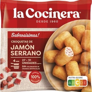 Sabrosisímas croquetas de jamón serrano bolsa 500 g - La Cocinera