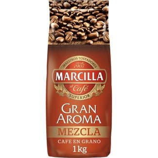 Café en grano mezcla paquete 1 kg - Marcilla