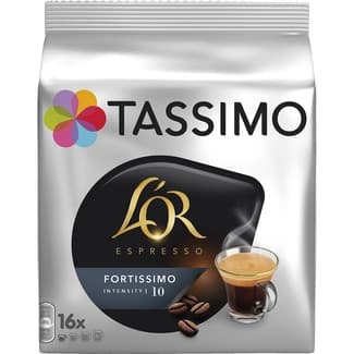 Café fortíssimo intensidad 10 estuche 16 cápsulas - Tassimo