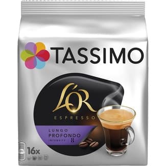 L'Or Espresso café Lungo Profondo intensidad 8 estuche 16 cápsulas - Tassimo