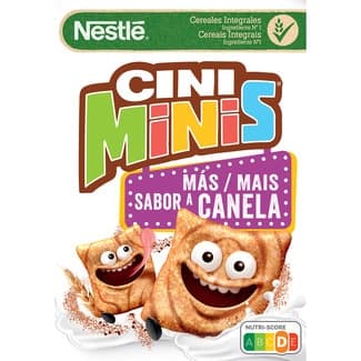 Cereales de desayuno integrales con canela paquete 375 g - Nestle Cini Minis