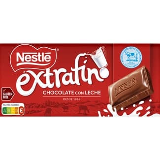 Chocolate con leche sin gluten tableta 125 g - Nestle Extrafino