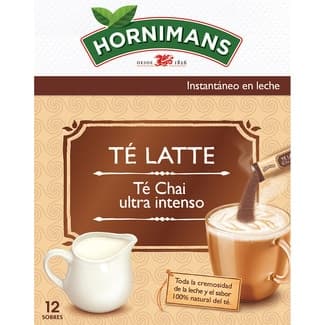 Té latte ultra intenso instantáneo estuche 12 bolsitas - Hornimans