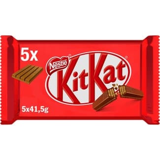 Barritas de galleta recubiertas de chocolate con leche envase 5 unidades - Nestle Kit Kat