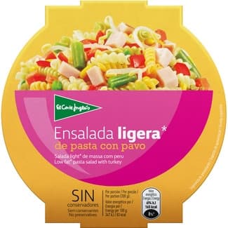 Ensalada ligera de pavo con pasta bol 200 g - El Corte Ingles