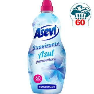 Suavizante concentrado Azul frescor intenso botella 60 dosis - Asevi