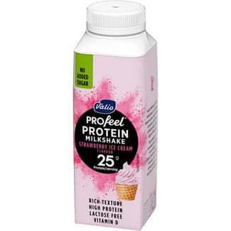 Profeel batido con proteínas de fresa sin azúcares añadidos sin lactosa botella 250 ml - Valio