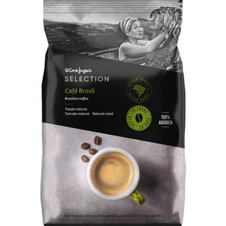 Café en grano tueste natural 100% arábica Brasil bolsa 500 g - El Corte Ingles Selection