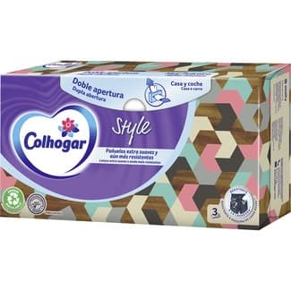Pañuelos faciales Style 3 capas caja 66 unidades - Colhogar