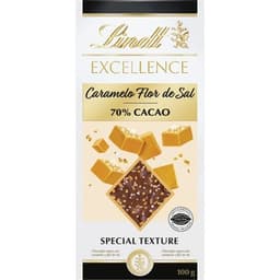 Chocolate negro 70% cacao con caramelo y flor de sal tableta 100 g - Lindt Excellence