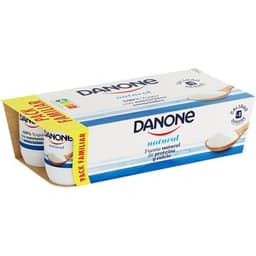 Yogur natural pack 8 unidades 120 g pack familiar - Danone